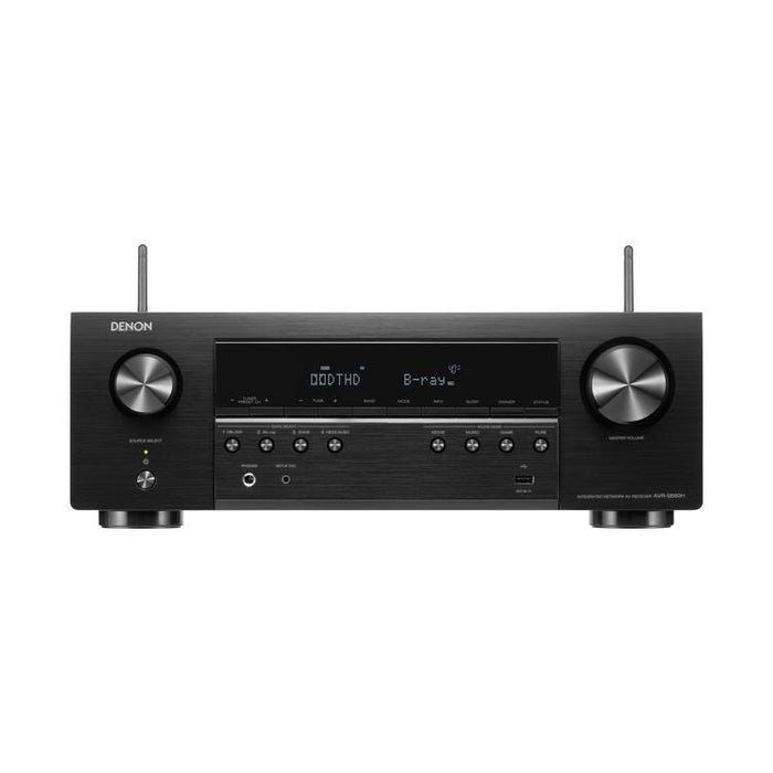 Denon AVRS660H | 5.2 channel AV receiver - Home theater - 8K - HEOS integrated - Voice control - 75 W / Channel - Black-SONXPLUS Thetford Mines