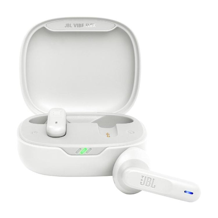 JBL Vibe Flex | In-Ear Headphones - Wireless - Bluetooth - Stick-open Design - Smart Ambient Technology - White-SONXPLUS Thetford Mines
