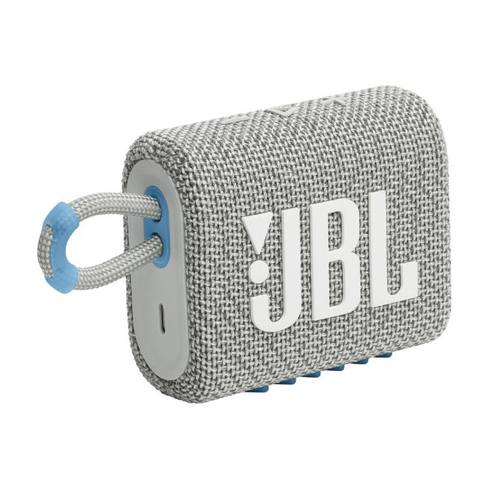 JBL Go 3 Eco | Mini Haut-parleur - Ultra-portable - Bluetooth - IP67 - Blanc-SONXPLUS Thetford Mines