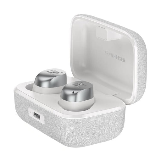 Sennheiser MOMENTUM True Wireless 4 | Écouteurs intra-auriculaires - Sans fil - Réduction adaptative du bruit - Blanc/Argent | Sonxplus Thetford Mines