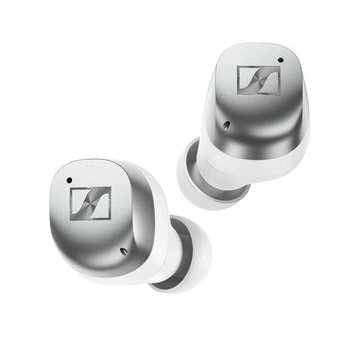 Sennheiser MOMENTUM True Wireless 4 | Écouteurs intra-auriculaires - Sans fil - Réduction adaptative du bruit - Blanc/Argent | Sonxplus Thetford Mines