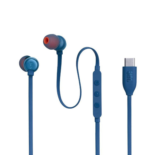 JBL Tune 310C | Écouteurs intra-auriculaires - Filaire - USB-C - Télécommande 3 boutons - Bleu-SONXPLUS Thetford Mines