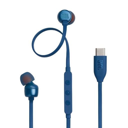 JBL Tune 310C | Écouteurs intra-auriculaires - Filaire - USB-C - Télécommande 3 boutons - Bleu-SONXPLUS Thetford Mines