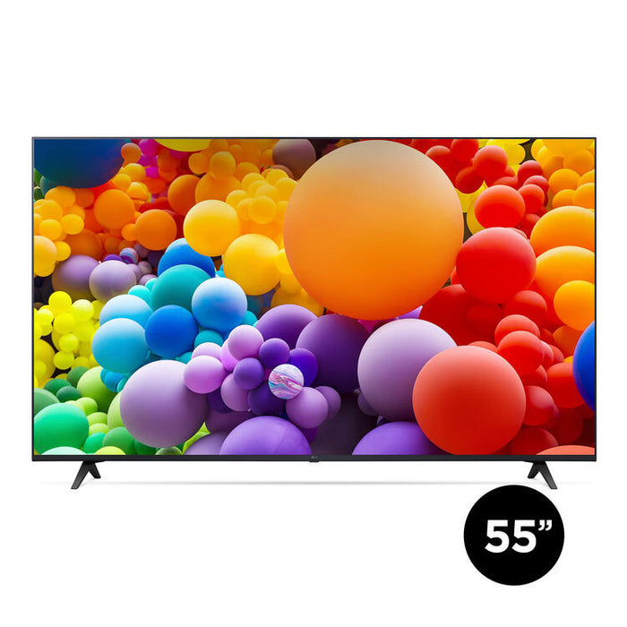 LG 55UT7570PUB | Téléviseur 55" - 4K Ultra HD - DEL - Série UT7570 - HDR - Smart WebOS - 60 Hz natif - Processeur IA a5 Gen7 4K - Noir-SONXPLUS Thetford Mines