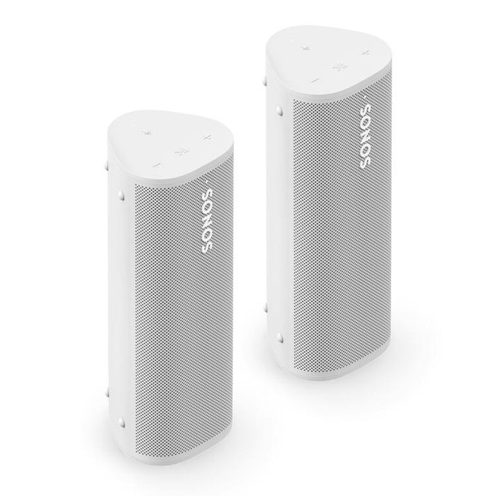 Sonos | Ensemble Aventure - 2 Haut-parleurs Roam 2 portatifs - Bluetooth - Étanche - Blanc-SONXPLUS Thetford Mines