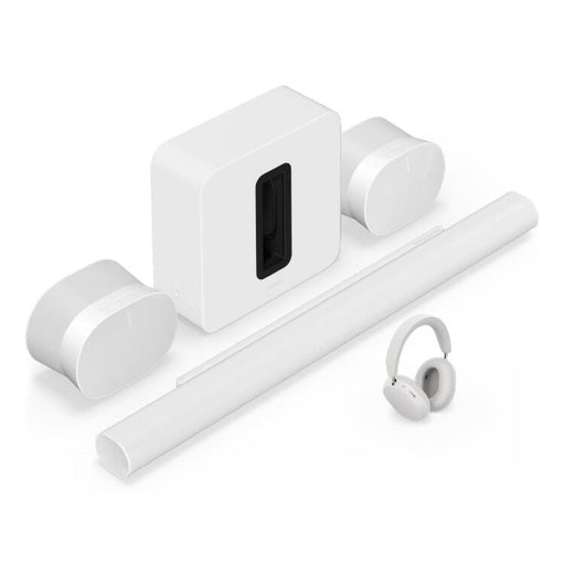 Sonos | Ensemble de divertissement personnel haut de gamme avec Arc Ultra - 9.1.4 Canaux + Ace + Sub 4 + 2 Era 300 - Blanc-SONXPLUS Thetford Mines