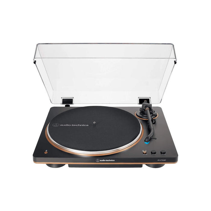 Audio-Technica AT-LP70XBTBZ | Turntable Stereo - Wireless - Bluetooth - Belt Drive - Fully Automatic - Black/Bronze-SONXPLUS Thetford Mines