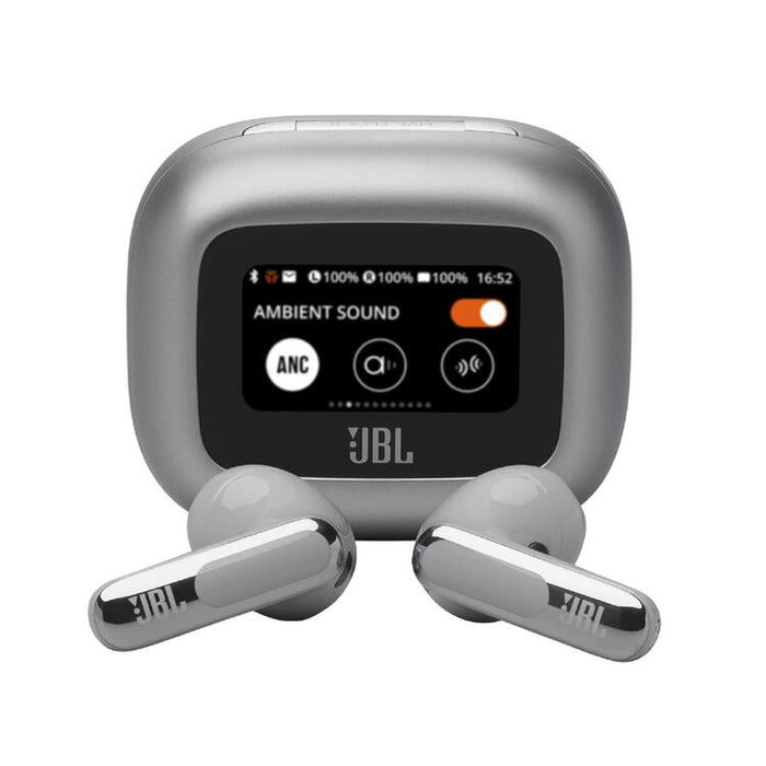 JBL Live Flex 3 | In-ear headphones - Wireless - Noise reduction - 1.45" touch screen - Silver
