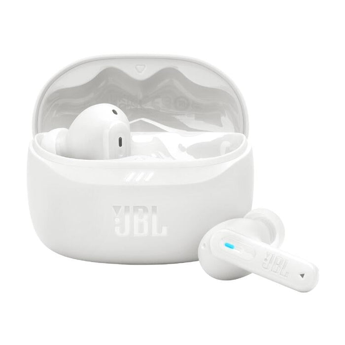 JBL Tune Beam 2 | Écouteurs intra-auriculaires - 100% Sans fil - Bluetooth - Smart Ambient - 6 Microphones - Blanc