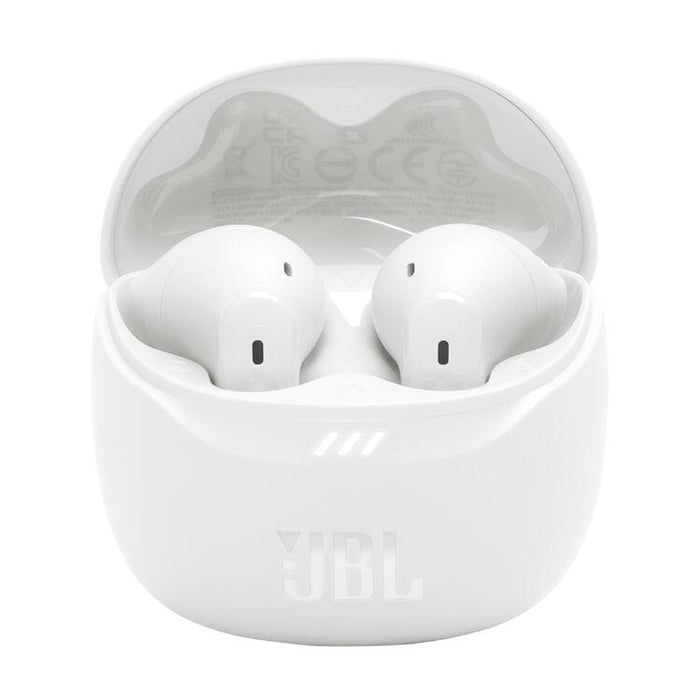 JBL Tune Flex 2 | Écouteurs intra-auriculaires - 100% Sans fil - Bluetooth - Réduction de bruit - 6 Microphones - IP54 - Blanc
