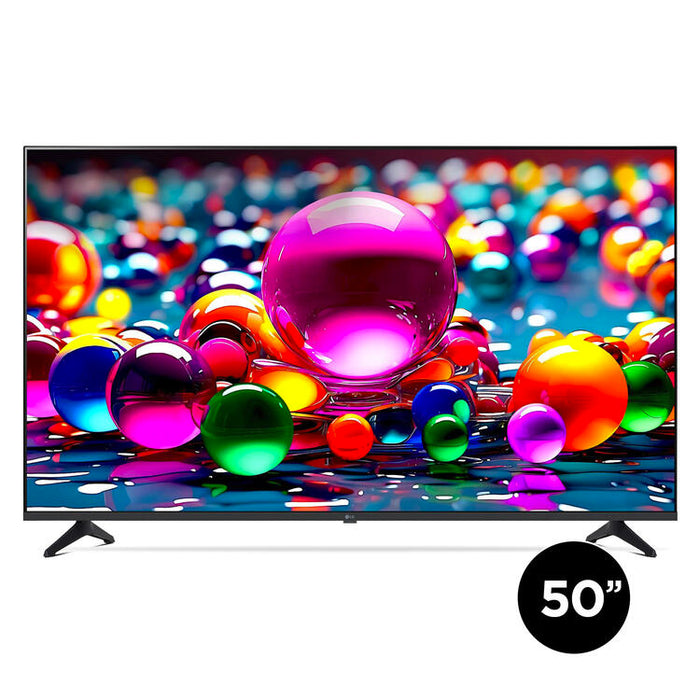 LG 50UA7700PUB | Téléviseur 50" - 4K Ultra HD - DEL - Série UA7700 - HDR - Smart WebOS - 60 Hz natif - Processeur IA a7 Gen8 4K - Noir | Sonxplus Thetford Mines