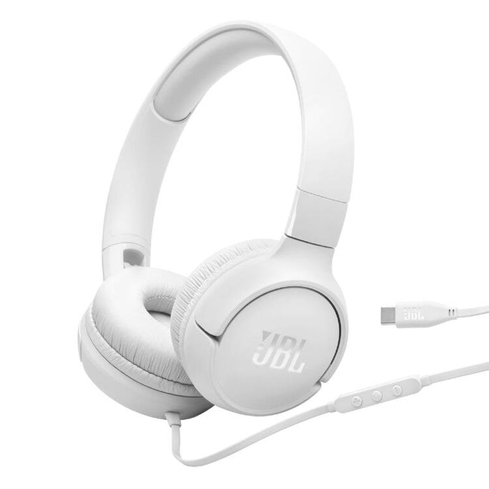 JBL Tune 520C | Over-Ear Headphones - USB-C - Bluetooth - White