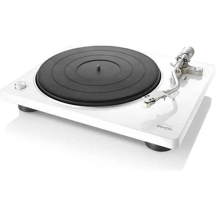 Denon DP-400 | Table tournante Hi-Fi - Capteur automatique de vitesse - Bras de vitesse en "S" - Blanc-SONXPLUS Thetford Mines