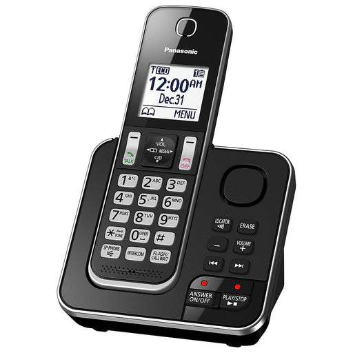Panasonic KX-TGD392B | Cordless phone - 2 handsets - Answering machine - Black-SONXPLUS.com