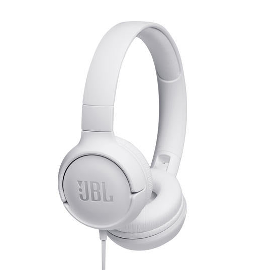 JBL Tune 500 | Wired on-ear headphones - Blanc-SONXPLUS.com