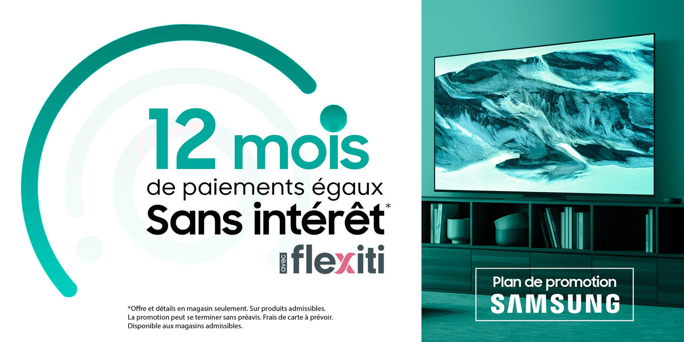 12 Months Equal Payments - No Interest - Flexiti Samsung | Sonxplus Thetford Mines
