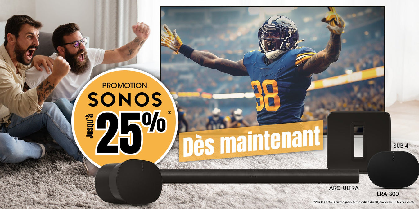 Produits Sonos en promotion pour le Super Bowl : | Sonxplus Thetford Mines