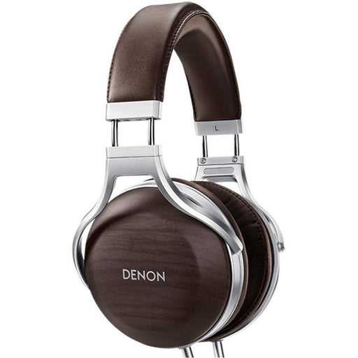 Denon AH-D5200 | Écouteur filaire circum-auriculaire - Coques en Zebrawood - Structure en Aluminium - Haut de gamme - Léger - Brun-SONXPLUS Thetford Mines