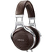 Denon AH-D5200 | Écouteur filaire circum-auriculaire - Coques en Zebrawood - Structure en Aluminium - Haut de gamme - Léger - Brun-SONXPLUS Thetford Mines