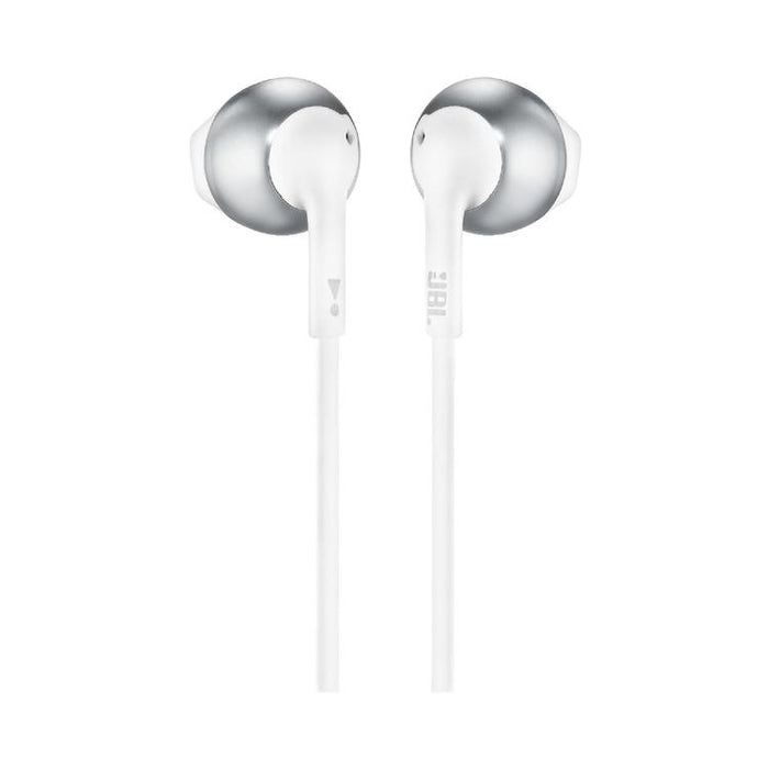 JBL Tune 205 | Écouteurs filaire intra-auriculaires - JBL Pure Bass - Microphone - Chrome-SONXPLUS Thetford Mines