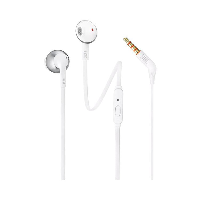 JBL Tune 205 | Écouteurs filaire intra-auriculaires - JBL Pure Bass - Microphone - Chrome-SONXPLUS Thetford Mines