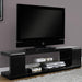 Monarch Specialties I 3536 | Meuble TV - 60" - Verre trempé - Noir lustré-SONXPLUS Thetford Mines