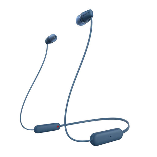 Sony WI-C100 | In-ear headphones - Wireless - Bluetooth - Around the neck - Microphone - IPX4 - Blue-SONXPLUS Thetford Mines
