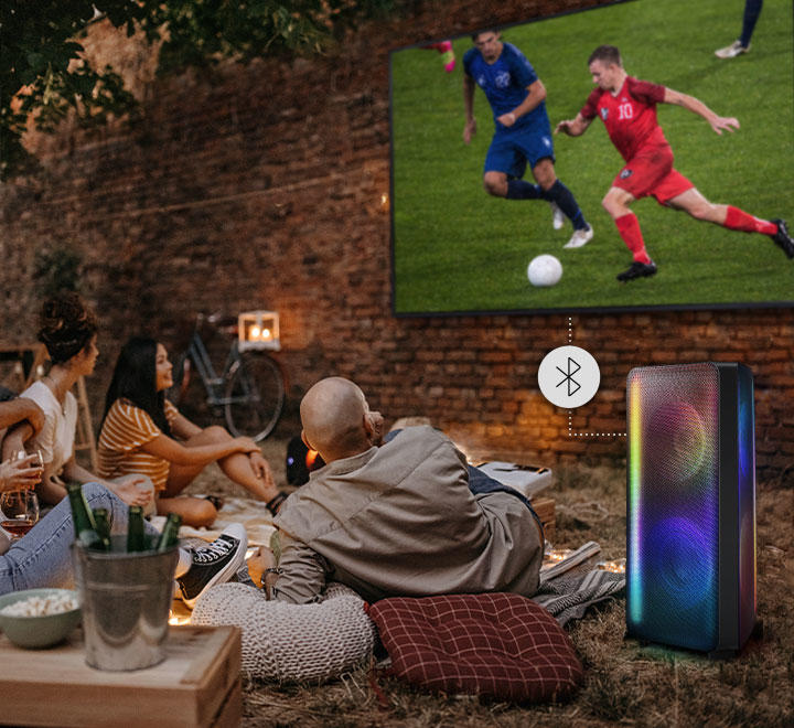 Samsung MXST50B | Powerful portable speaker - Sound tower - Bluetooth - 240W - Karaoke function - LED lights - Multiple Bluetooth connection - Black-SONXPLUS Thetford Mines