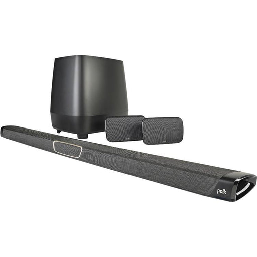 Polk MagniFi MAX SR | Système Cinéma maison 5.1 - Barre de son Max - 1 Caisson de graves sans fil - 2 Haut-parleurs surround sans fil - Noir-SONXPLUS Thetford Mines