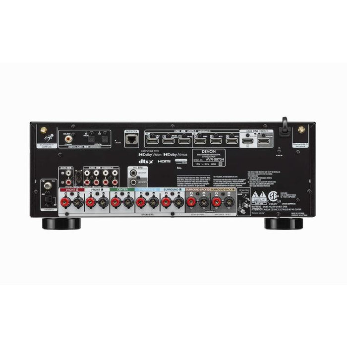 Denon AVRS970H | Récepteur AV - 7.2 canaux d'amplification - Cinéma maison - 8K - HEOS - Noir-SONXPLUS Thetford Mines