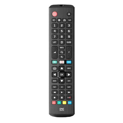 One for All URC4811R | Direct replacement remote control for any LG TV - Replacement Series - Black-SONXPLUS Thetford Mines