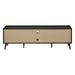 Monarch Specialties I 2781 | Meuble pour téléviseur 72'' - Base noir - Avec 2 portes simili-bois-SONXPLUS Thetford Mines