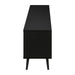 Monarch Specialties I 2781 | Meuble pour téléviseur 72'' - Base noir - Avec 2 portes simili-bois-SONXPLUS Thetford Mines