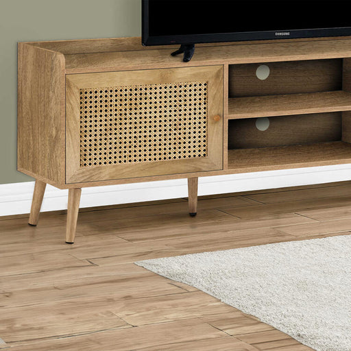 Monarch Specialties I 2723 | Meuble pour téléviseur 72'' - Avec rangement - Noyer-SONXPLUS Thetford Mines