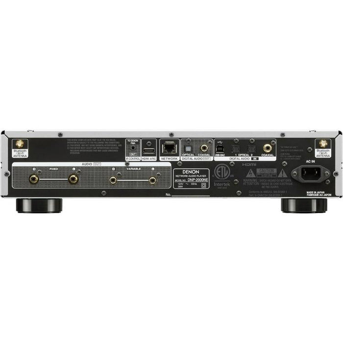 Denon DNP-2000NE | High resolution network player - HEOS integrated - Wi-fi - Silver-SONXPLUS Thetford Mines