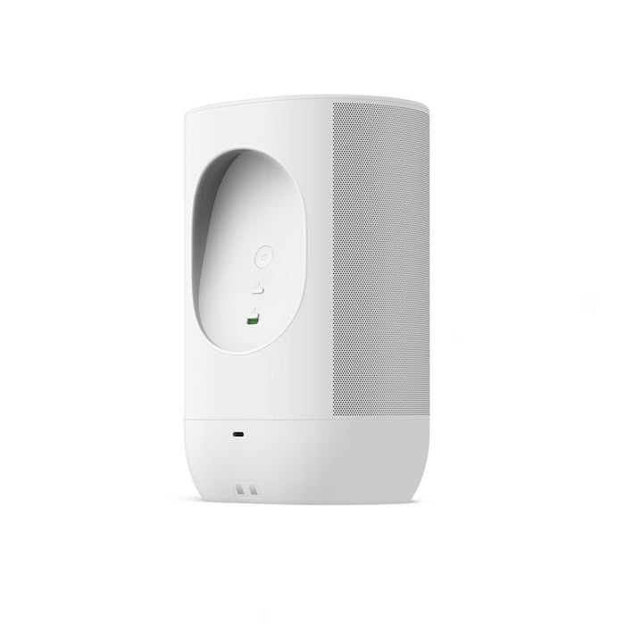 Sonos Move 2 | Haut-parleur sans fil - Stéréo - Commande Vocale - Jusqu'à 24 heures d'autonomies - Blanc-SONXPLUS Thetford Mines