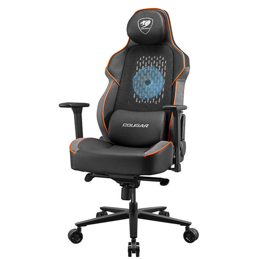 Cougar NxSys Aero | Chaise de jeu - Ventilateur de 200mm intégré - Siège baquet festonné - Orange-SONXPLUS Thetford Mines