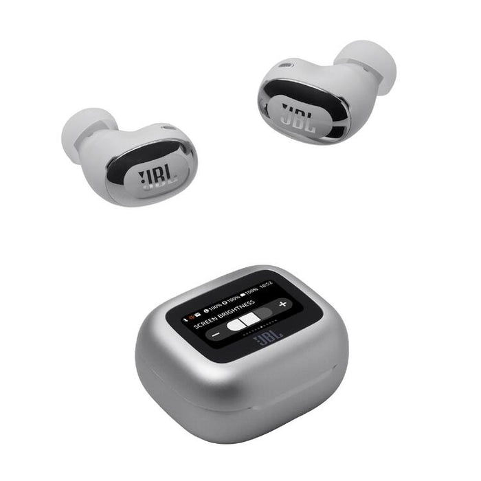 JBL Live Buds 3 | Écouteurs intra-auriculaires - Écran tactile LED 1,45" - Bluetooth - Argent-SONXPLUS Thetford Mines