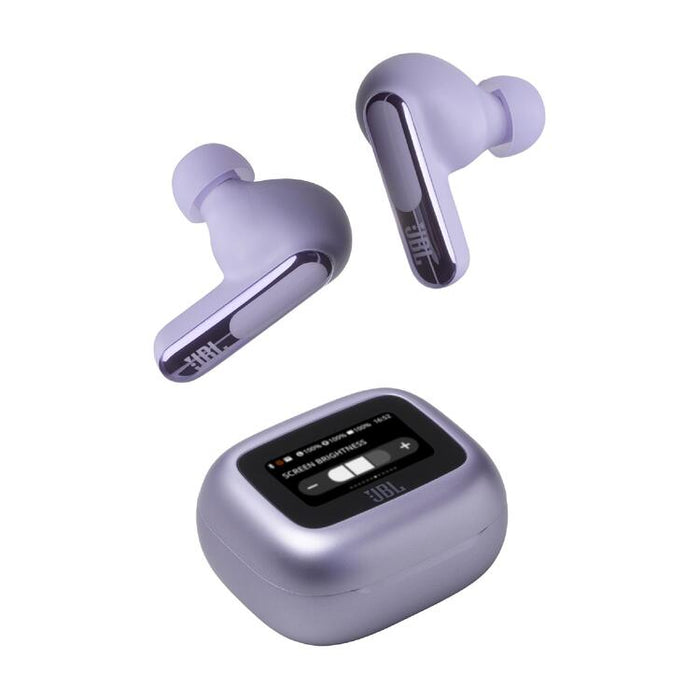 JBL Live Beam 3 | Écouteurs intra-auriculaires - Écran tactile LED 1,45" - Mauve-SONXPLUS Thetford Mines