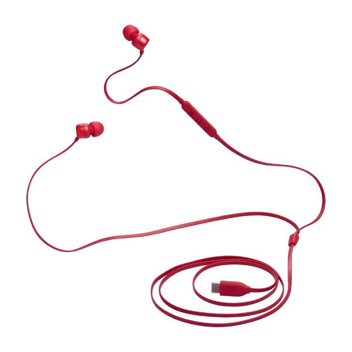 JBL Tune 310C | Écouteurs intra-auriculaires - Filaire - USB-C - Télécommande 3 boutons - Rouge-SONXPLUS Thetford Mines