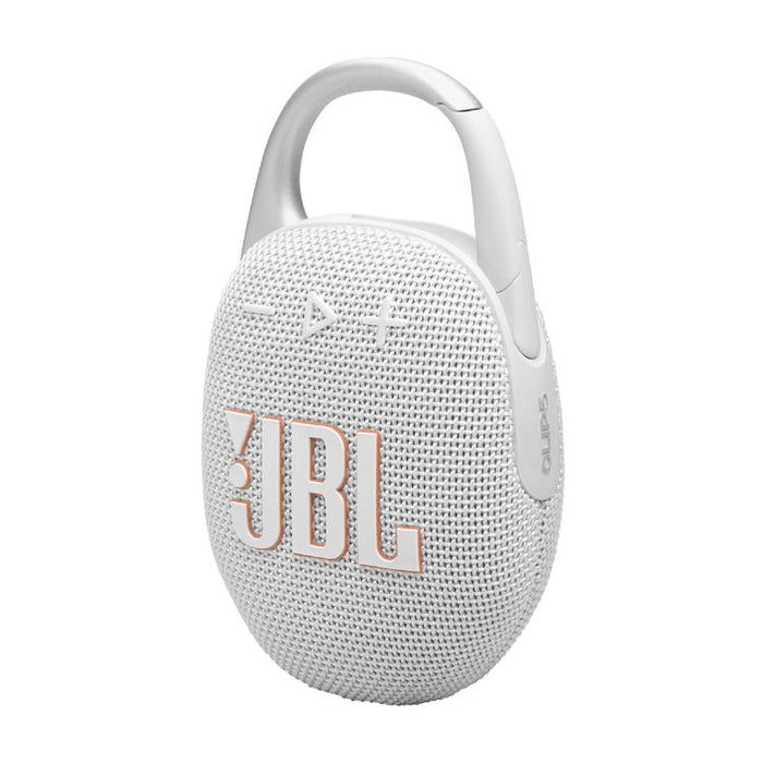 JBL Clip 5 | Haut-parleur à mousqueton portable - Bluetooth - IP67 - Blanc-SONXPLUS Thetford Mines