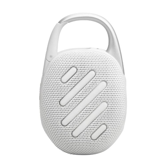JBL Clip 5 | Haut-parleur à mousqueton portable - Bluetooth - IP67 - Blanc-SONXPLUS Thetford Mines