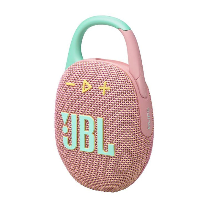 JBL Clip 5 | Haut-parleur à mousqueton portable - Bluetooth - IP67 - Rose-SONXPLUS Thetford Mines