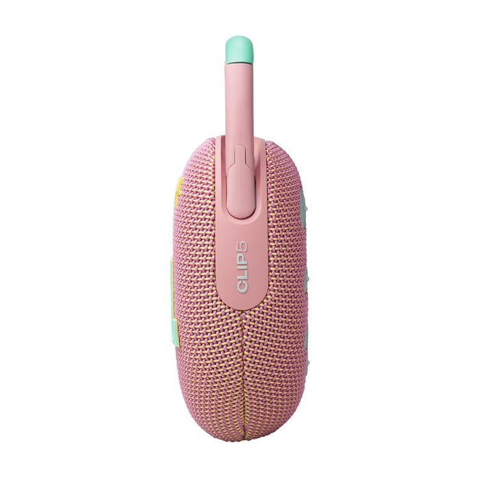 JBL Clip 5 | Haut-parleur à mousqueton portable - Bluetooth - IP67 - Rose-SONXPLUS Thetford Mines