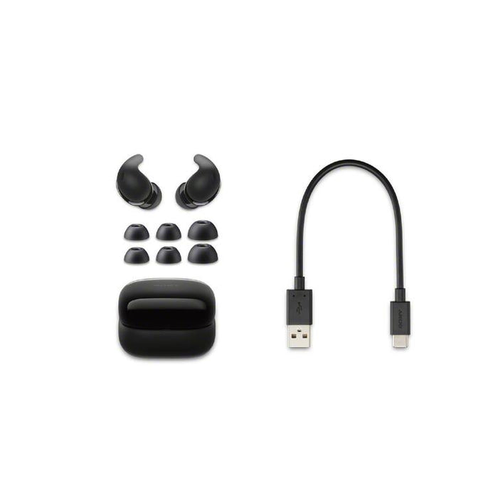 Sony LinkBuds Fit | In-Ear Headphones - 100% Wireless - Bluetooth - Microphone - Active Noise Cancellation - Black-SONXPLUS Thetford Mines