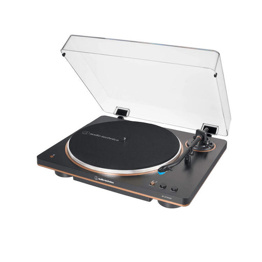Audio-Technica AT-LP70XBTBZ | Table tournante Stéréo - Sans fil - Bluetooth - Entraînement par courroie - Entièrement automatique - Noir/Bronze-SONXPLUS Thetford Mines