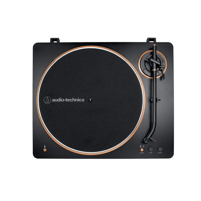 Audio-Technica AT-LP70XBTBZ | Turntable Stereo - Wireless - Bluetooth - Belt Drive - Fully Automatic - Black/Bronze-SONXPLUS Thetford Mines