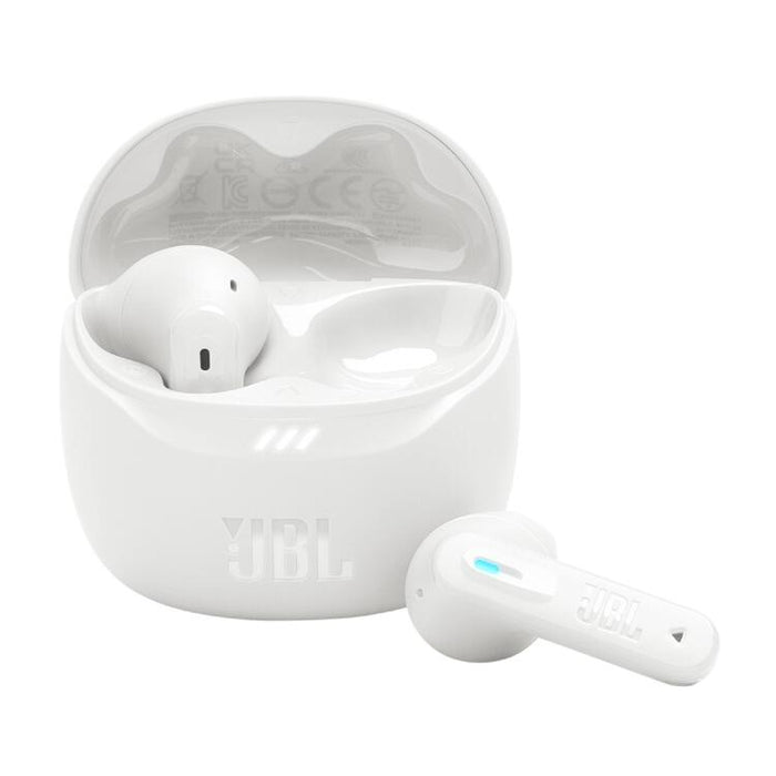 JBL Tune Flex 2 | Écouteurs intra-auriculaires - 100% Sans fil - Bluetooth - Réduction de bruit - 6 Microphones - IP54 - Blanc