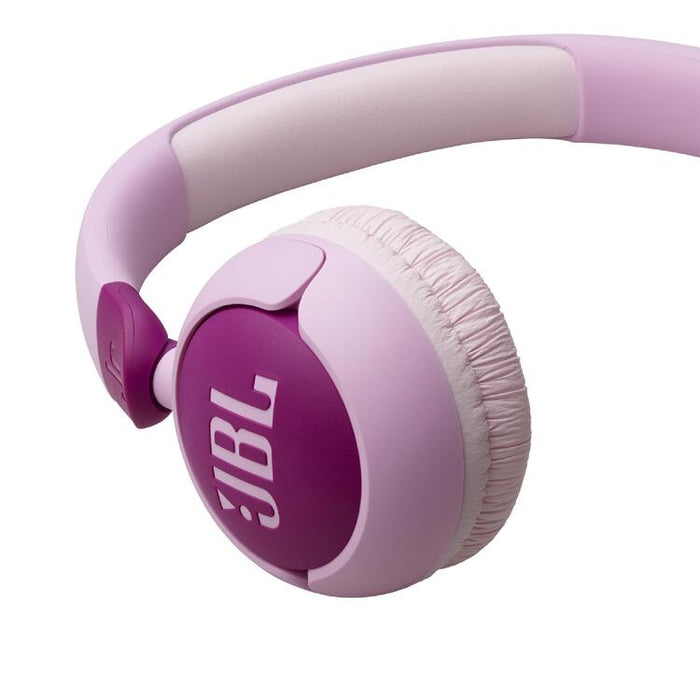 JBL JR320 | Écouteurs filaires circum-auriculaires pour enfant - JBL Safe Sound - Microphone - Mauve