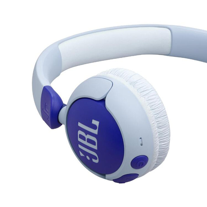 JBL JR 320BT | Écouteurs sans fil circum-auriculaires pour enfant - Bluetooth - JBL Safe Sound - Microphone - Bleu